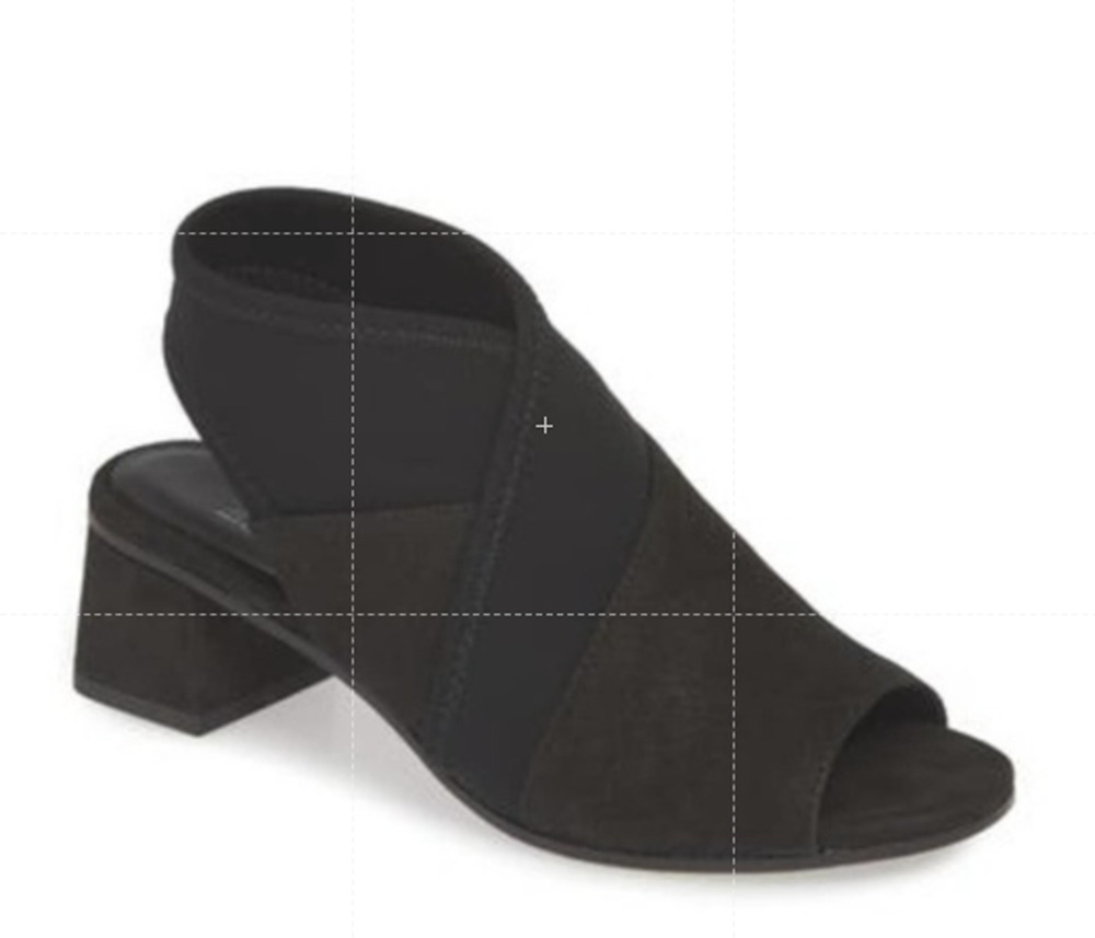 Eileen Fisher Shoes Women's Size 6.5 Luca NU Sandals Block Heel Tumbled Nubuck